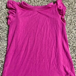 Little Sleepies Fuchsia Ruffle Sleeve Tee